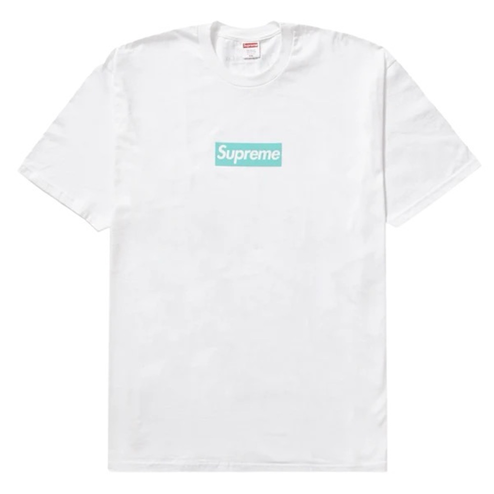 Supreme x Tiffany & Co. Box Logo Tee - White/Tiffany Blue - XL (Authentic)
